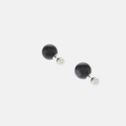 DIOR Dior Tribales White Resin Synthetic Material Stud Earrings-(SKU)-13910332