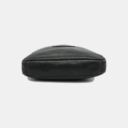 FERRAGAMO Black Cowhide Clutch Silver Hardware-(SKU)-12731394