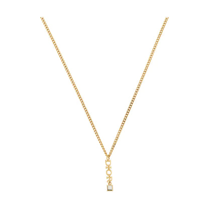 DIOR Dio(r)evolution 金色合金其他LOGO字母项链 Length45cm-(SKU)-937302543