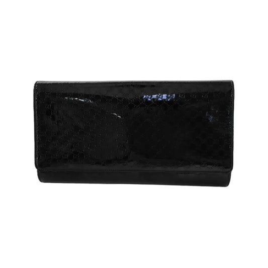 GUCCI Black Calf Leather Monogrammed Relief Handbag Golden hardware-(SKU)-944840173