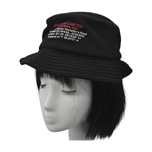 BURBERRY Black Cotton Hat-(SKU)-944914998