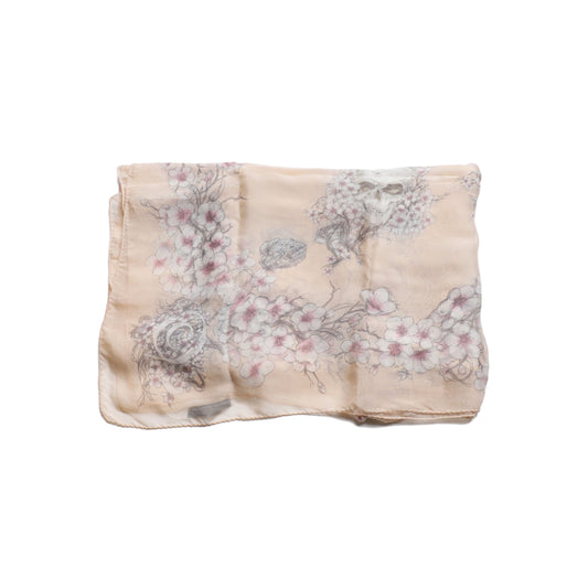 Alexander McQUEEN Light Pink Mulberry Silk Scarf-(SKU)-932283479