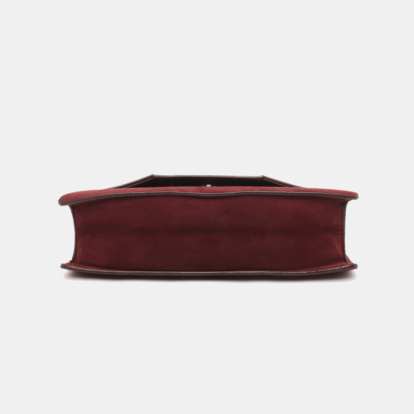 YSL VINTAGE BETTY Burgundy suede leather single shoulder bag crossbody bag Golden hardware-(SKU)-14285934