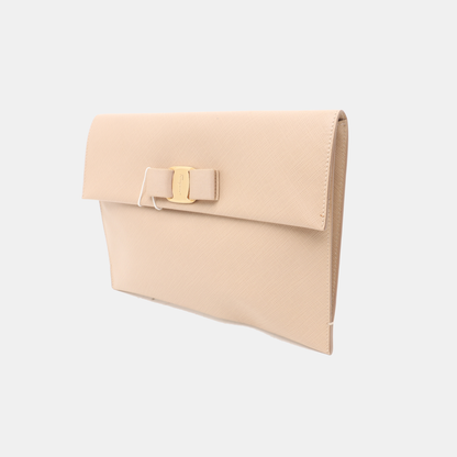 FERRAGAMO Vara Pink Cowhide Pocketbook Golden hardware-(SKU)-934750987