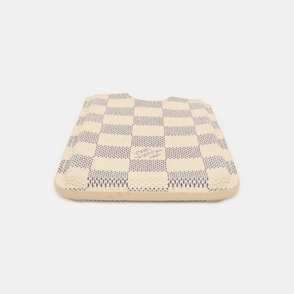 LOUIS VUITTON White Coated Canvas Checkered Handbag-(SKU)-939346137