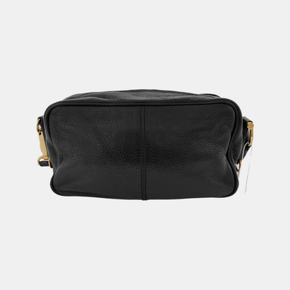 BURBERRY Black Leather Single Shoulder Bag Golden hardware-(SKU)-945938480