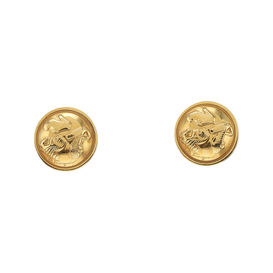 FERRAGAMO Gold Alloy Ear Clips-(SKU)-944321941