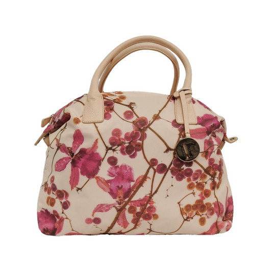 FURLA Beige fabric printed single shoulder bag Rose Gold Hardware Removable shoulder strap-(SKU)-940524679