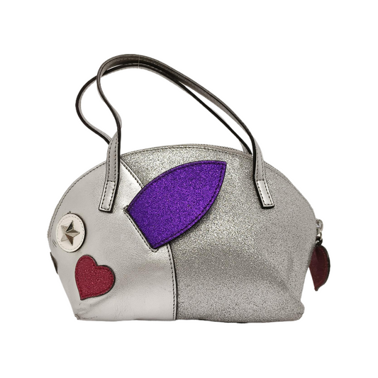 GUCCI Silver cowhide patchwork handbag Silver Hardware-(SKU)-939895512