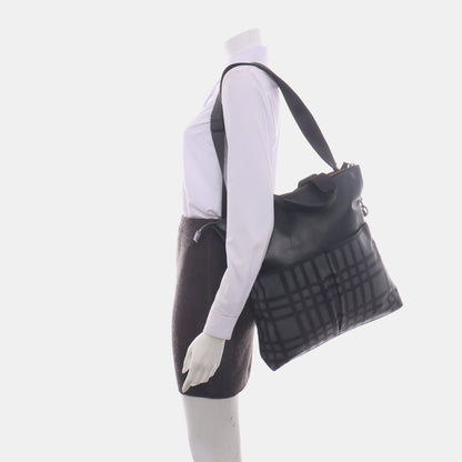 COACH Dark Gray Coated Canvas Single Shoulder Bag Tote Bag Crossbody Bag Gold Black Hardware Removable shoulder strap-(SKU)-14059889