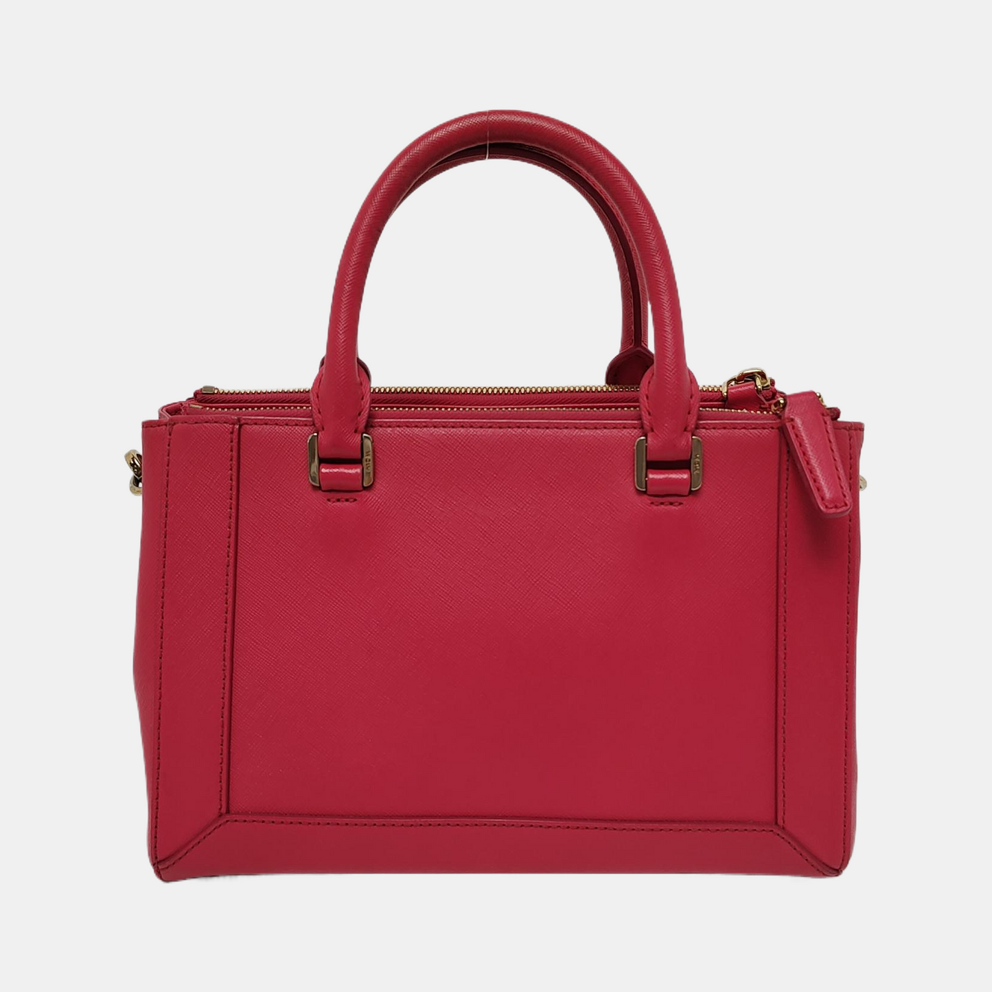 MCM NUOVO Hot Pink Leather Shoulder and Handbag Golden hardware Removable shoulder strap-(SKU)-943468994