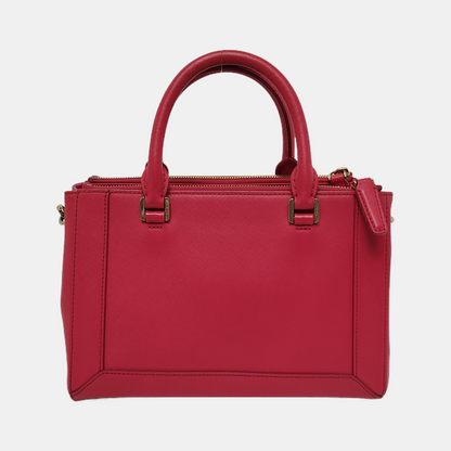 MCM NUOVO Hot Pink Leather Shoulder and Handbag Golden hardware Removable shoulder strap-(SKU)-943468994