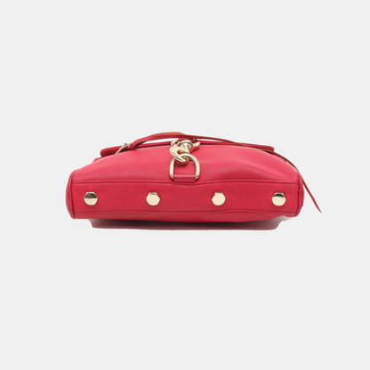 REBECCA MINKOFF M.A.C. Fuchsia Cowhide Single Shoulder Bag Crossbody Golden hardware Removable shoulder strap-(SKU)-935255870