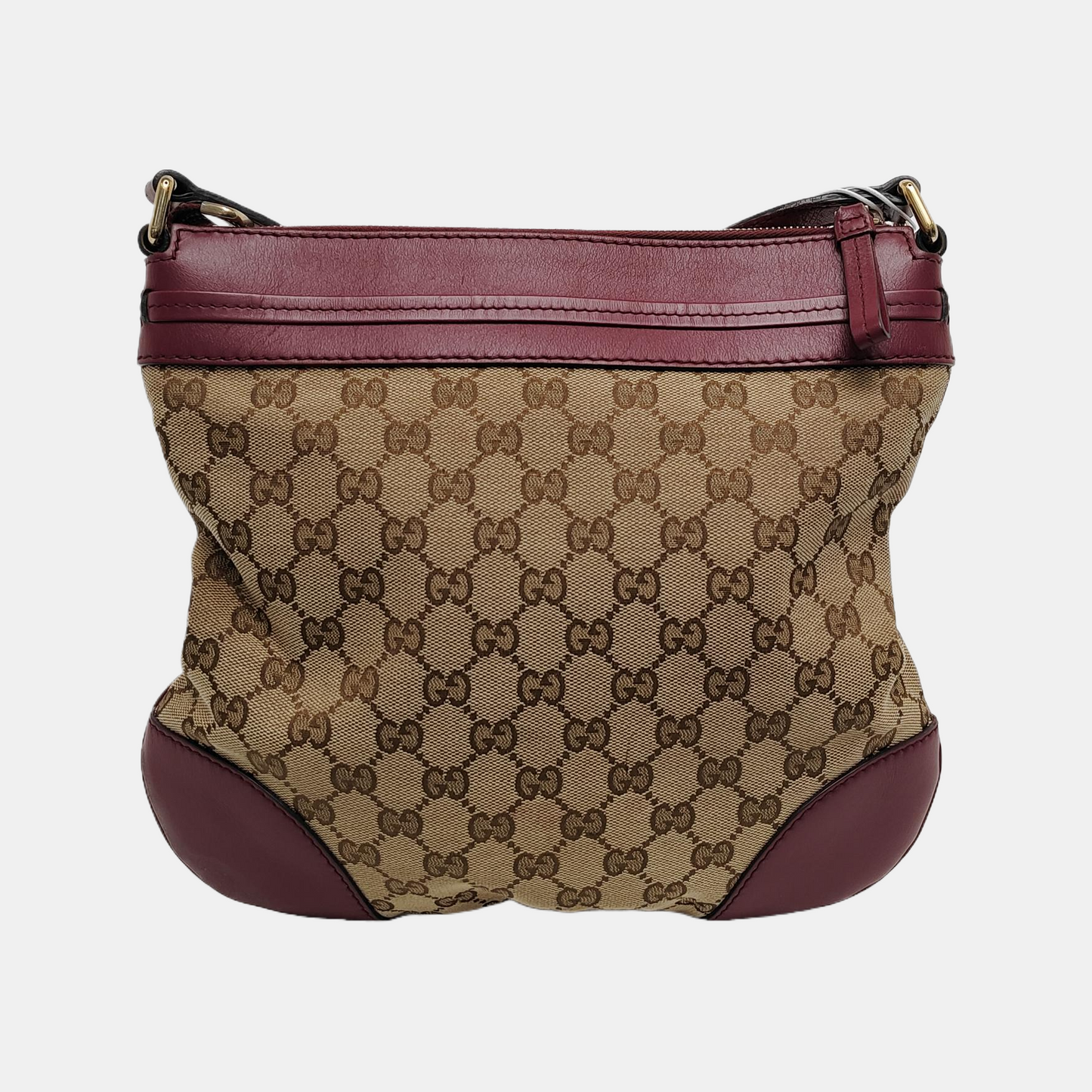 GUCCI Mayfair Khaki Canvas Monogram Single Shoulder Bag Crossbody Bag Golden hardware-(SKU)-945060554