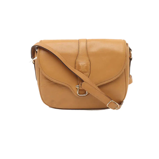 CELINE Brown Leather Single Shoulder Bag Crossbody Bag Silver Hardware-(SKU)-14353451