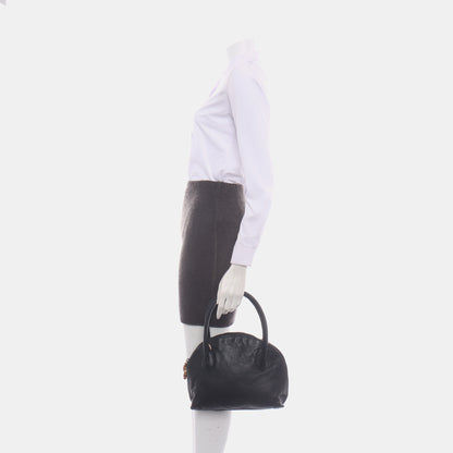 GUCCI Black Leather Tote Bag Shoulder Bag Golden hardware-(SKU)-14020252