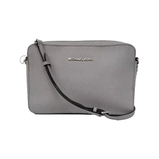MICHAEL KORS Camera Bag Medium size Light Purple Leather Embossed Single Shoulder Crossbody Bag Silver Hardware-(SKU)-942697906