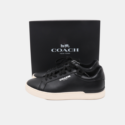 COACH 41code Autumn and Winter Black Leather Men's Low-Top Casual Sneakers-(SKU)-941969534