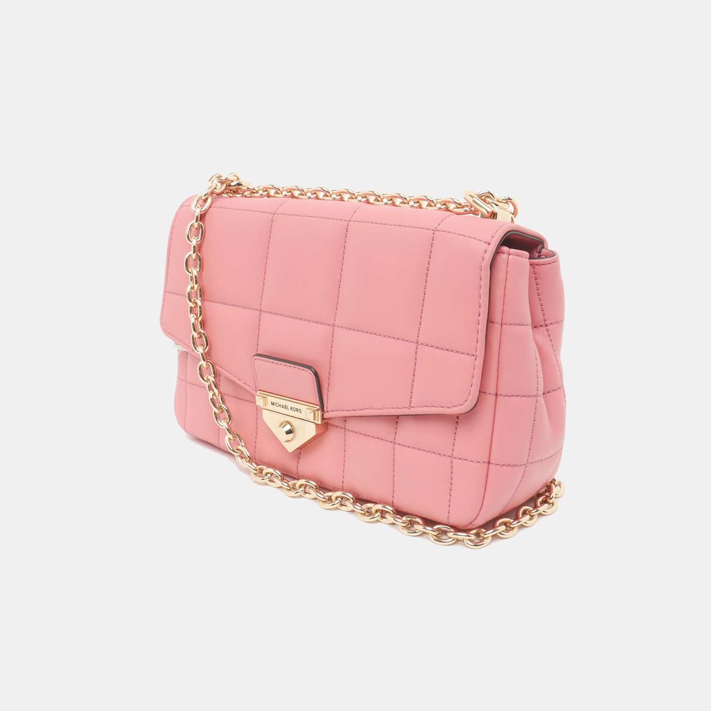 MICHAEL KORS Soho Large size Pink Sheepskin Shoulder Bag-(SKU)-936826625