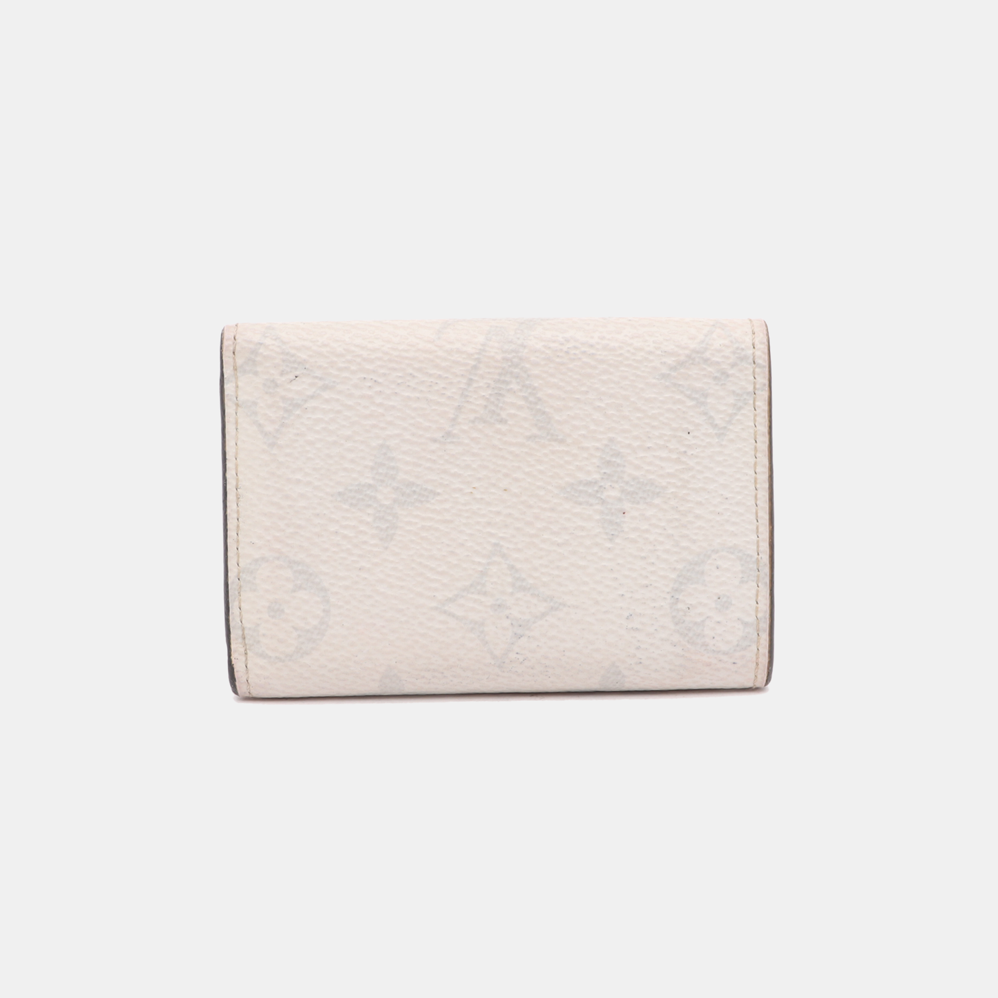 LOUIS VUITTON DISCOVERY Grey Coated Canvas Old Money Wallet Silver Hardware-(SKU)-13382678