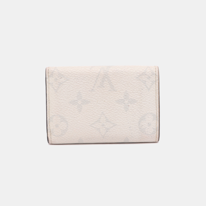 LOUIS VUITTON DISCOVERY Grey Coated Canvas Old Money Wallet Silver Hardware-(SKU)-13382678