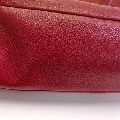COACH PHOEBE MADISON Red Cowhide Handbag Shoulder Bag Golden hardware-(SKU)-943925005