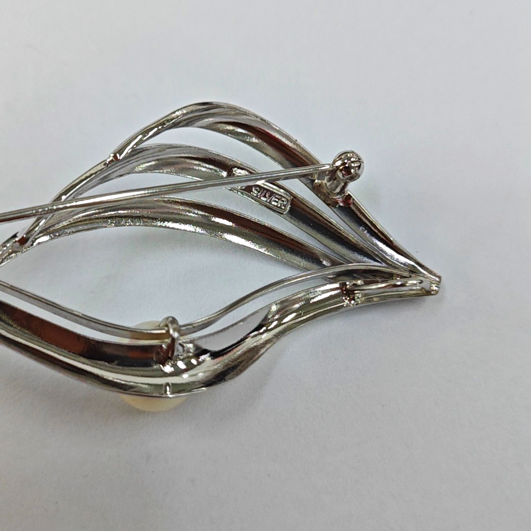 TASAKI 银色925银,珍珠胸针-(SKU)-940541378