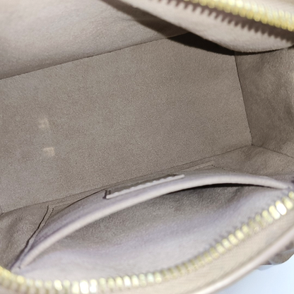 LOUIS VUITTON SPEEDY 20 Elephant Grey Leather Monogram Boston Bag with Gold Hardware, Detachable Strap-(SKU)-963649012