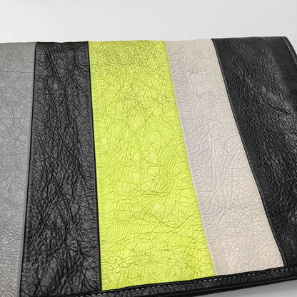 BALENCIAGA Bazar Multicolor Cowhide Clutch Silver Hardware-(SKU)-959771071