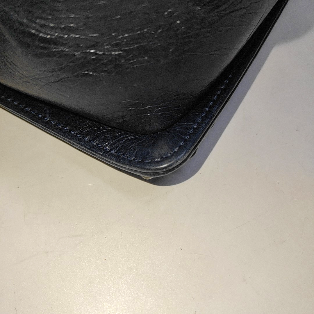 CHANEL BOY CHANEL Large Dark Blue Calfskin Quilted Shoulder Bag Backpack with Detachable Strap Rhodium Hardware 21 Compartments-(SKU)-931094440