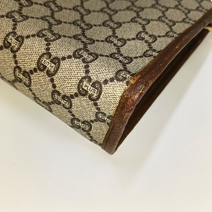 GUCCI Ebony Coated Canvas La Vieille Russie Handbag Golden hardware-(SKU)-945953928