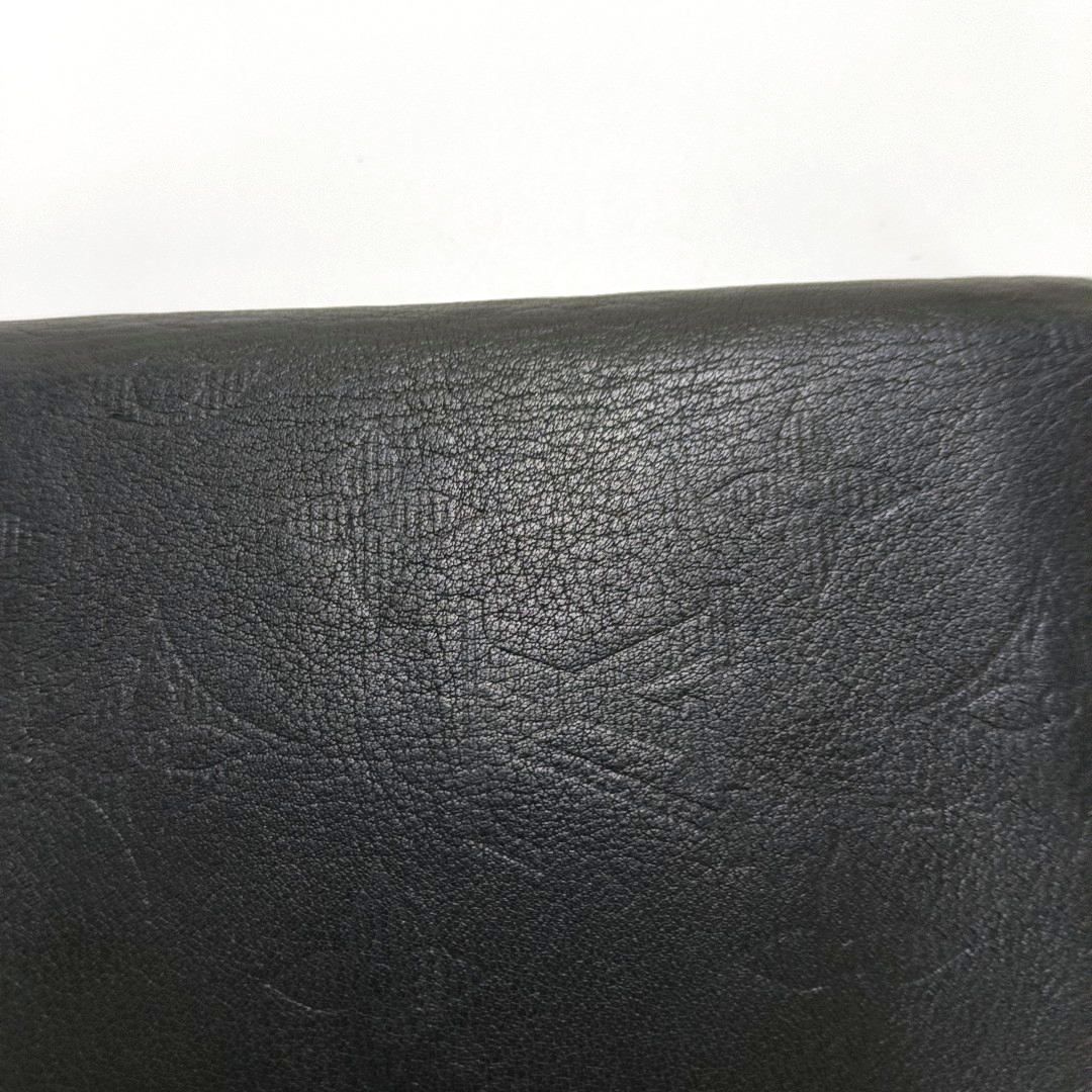 LOUIS VUITTON BRAZZA Black Cowhide Wallet Silver Hardware-(SKU)-953041663