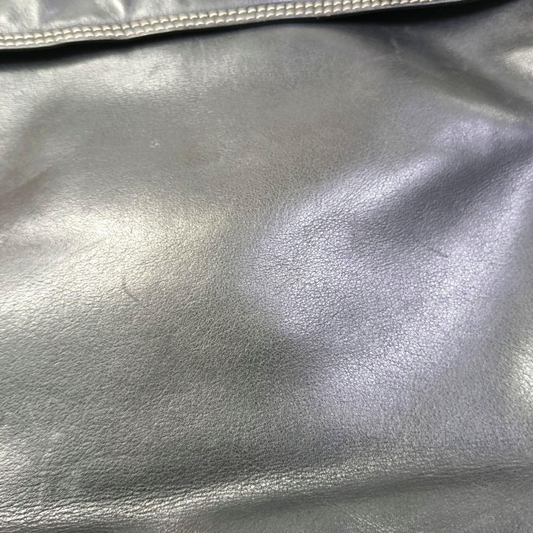 LOEWE Black Leather Embossed Single Shoulder Bag Ruthenium color hardware-(SKU)-959373391