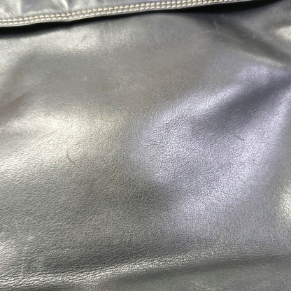 LOEWE Black Leather Embossed Single Shoulder Bag Ruthenium color hardware-(SKU)-959373391