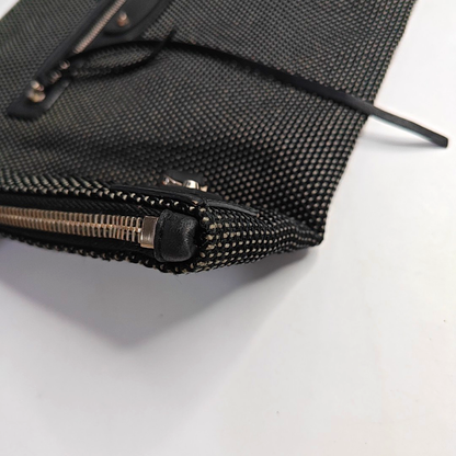 BALENCIAGA Black Fabric Studs Handbag Silver Hardware-(SKU)-949038286