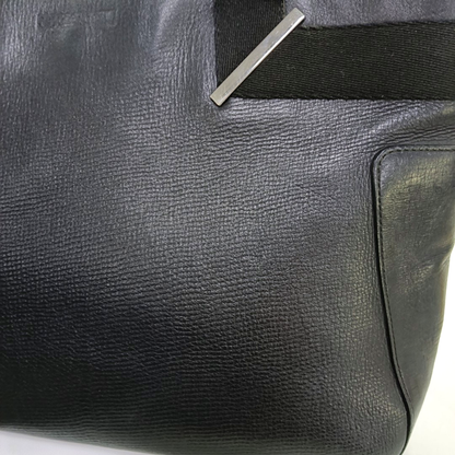 GUCCI Tote bag Black Leather Single Shoulder Bag Silver Hardware-(SKU)-945631188