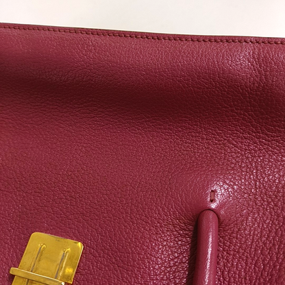 Miu Miu Pink Cowhide Single Shoulder Bag Golden hardware Removable shoulder strap-(SKU)-947216703