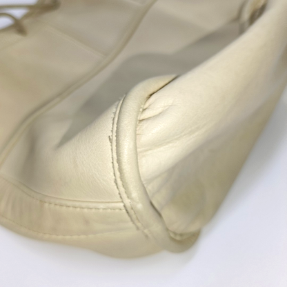 COACH Bucket bag Beige Leather Single Shoulder Bag Golden hardware-(SKU)-934222041