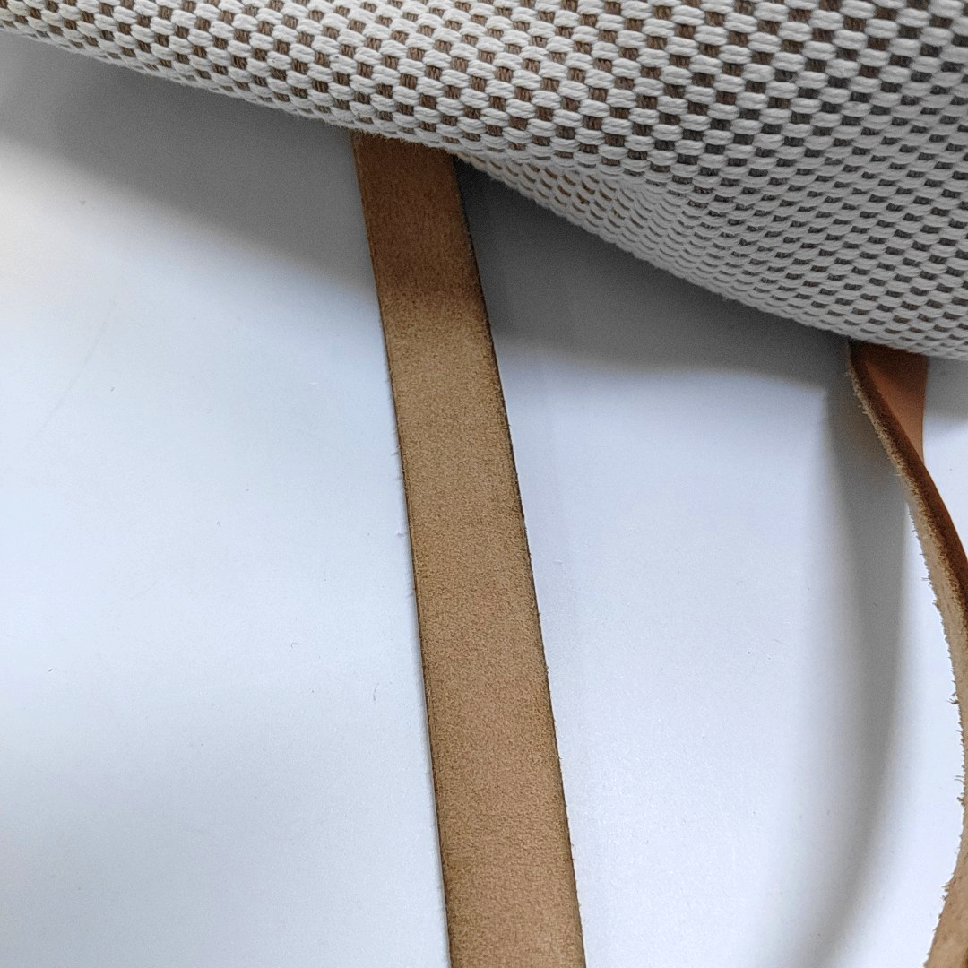 HERMÈS Herbag Small Milkshake White Canvas Backpack Handbag with Silver Hardware 🄷 Mark-(SKU)-953760184