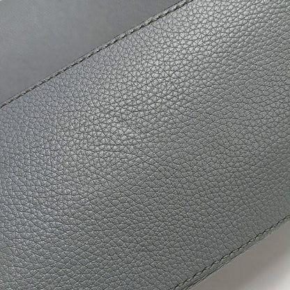 LOEWE Puzzle Blue Gray Leather Quilted Backpack Single Shoulder Bag with Silver Hardware Removable Strap-(SKU)-970868873