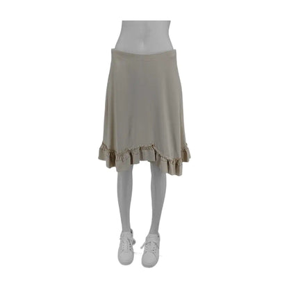 Chloé Mcode Summer Beige Acetate Fiber Women's Short Skirt-(SKU)-943134628