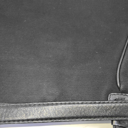 FERRAGAMO Tote bag Black Fabric Single Shoulder Bag Handbag Silver Hardware-(SKU)-942554388