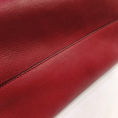 Chloé Baylee Red Cowhide Handbag Single Shoulder Bag Crossbody Bag Golden hardware-(SKU)-947725847