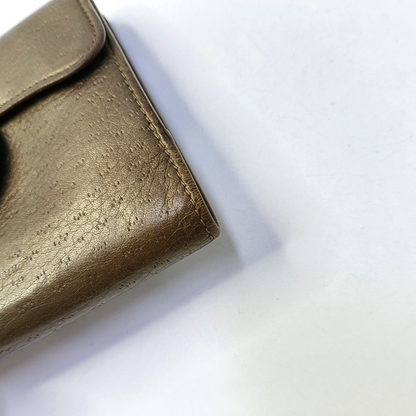 FERRAGAMO Brown Cowhide Wallet Golden hardware-(SKU)-943612339