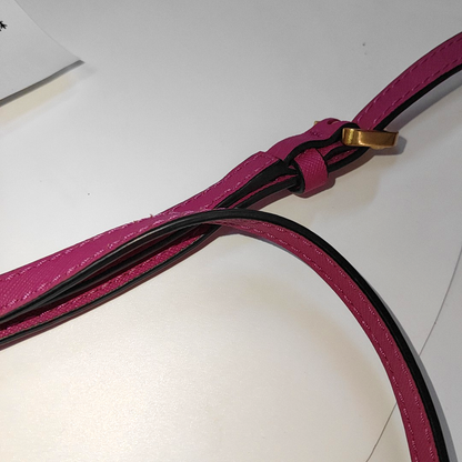 MARC JACOBS Snapshot Fuchsia leather collage quilted single shoulder bag, crossbody bag Golden hardware Removable shoulder strap-(SKU)-930635804