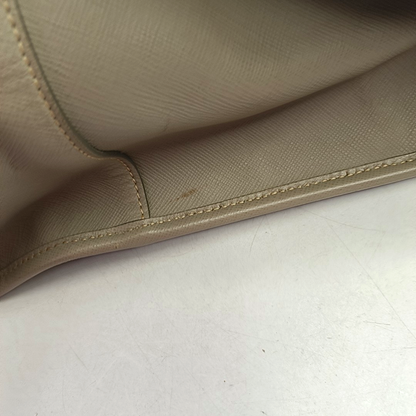 PRADA Gray cowhide single shoulder bag crossbody handbag Golden hardware Removable shoulder strap-(SKU)-959549746