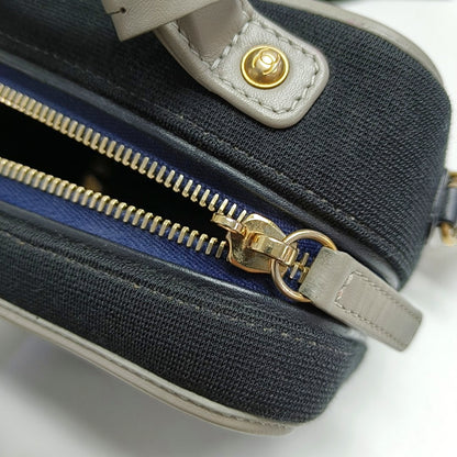 CHANEL FILIGREE Small Deep Blue Fabric Cannage Crossbody Single Shoulder Bag with Gold Hardware, 28 Clasp-(SKU)-971345916