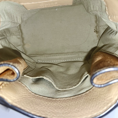 Chloé Faye mini Khaki Cowhide Single Shoulder Bag Backpack Golden hardware shoulder straps-(SKU)-955720331