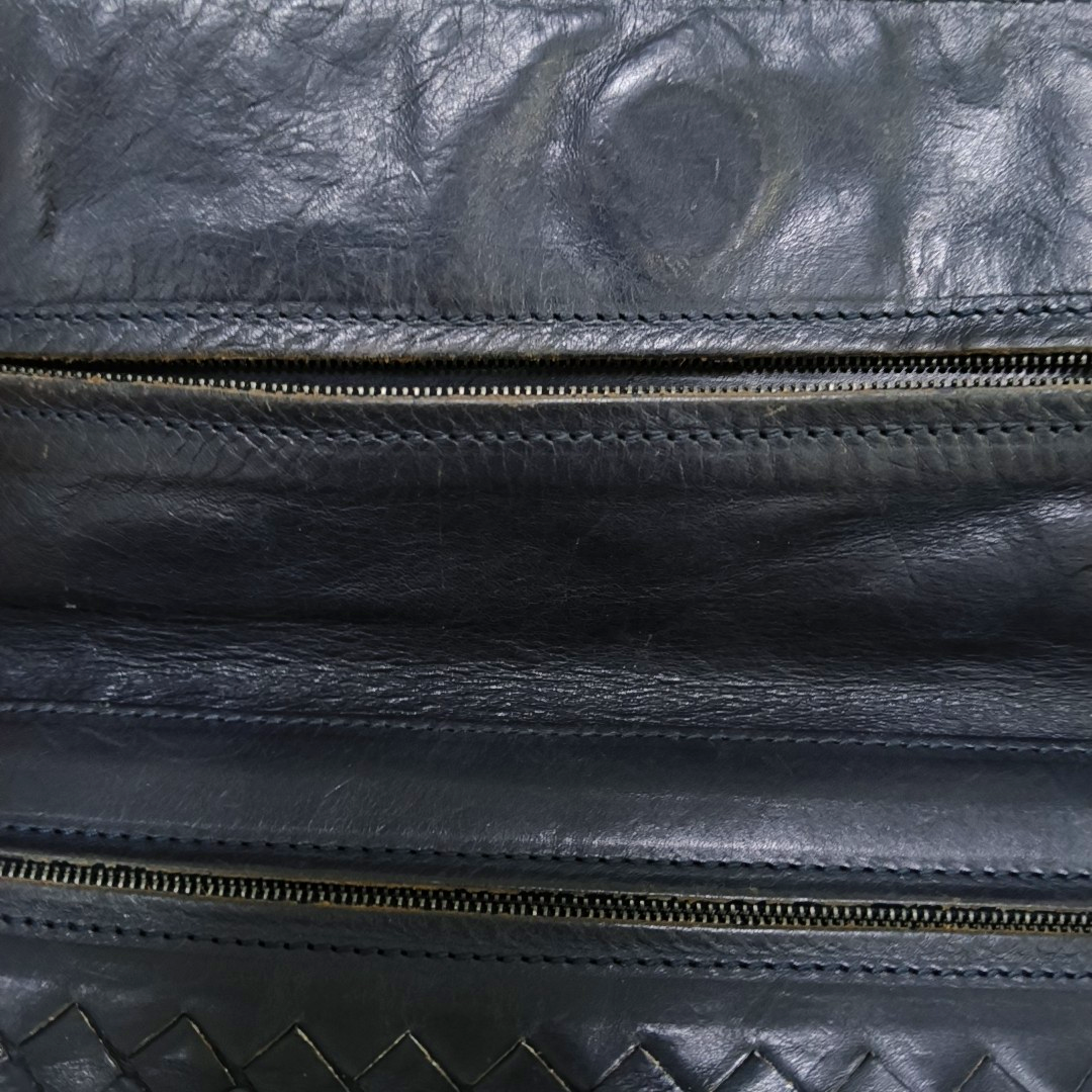 BOTTEGA VENETA Tote bag Black Calf Leather Woven Clutch-(SKU)-959302630