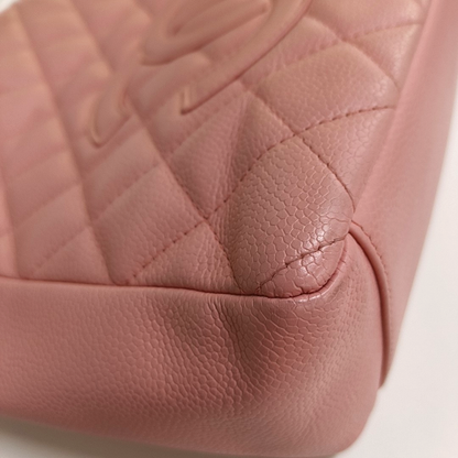 CHANEL CHANEL PST Pink Calfskin Quilted Handbag Gold Hardware 8 Clasp-(SKU)-964725019